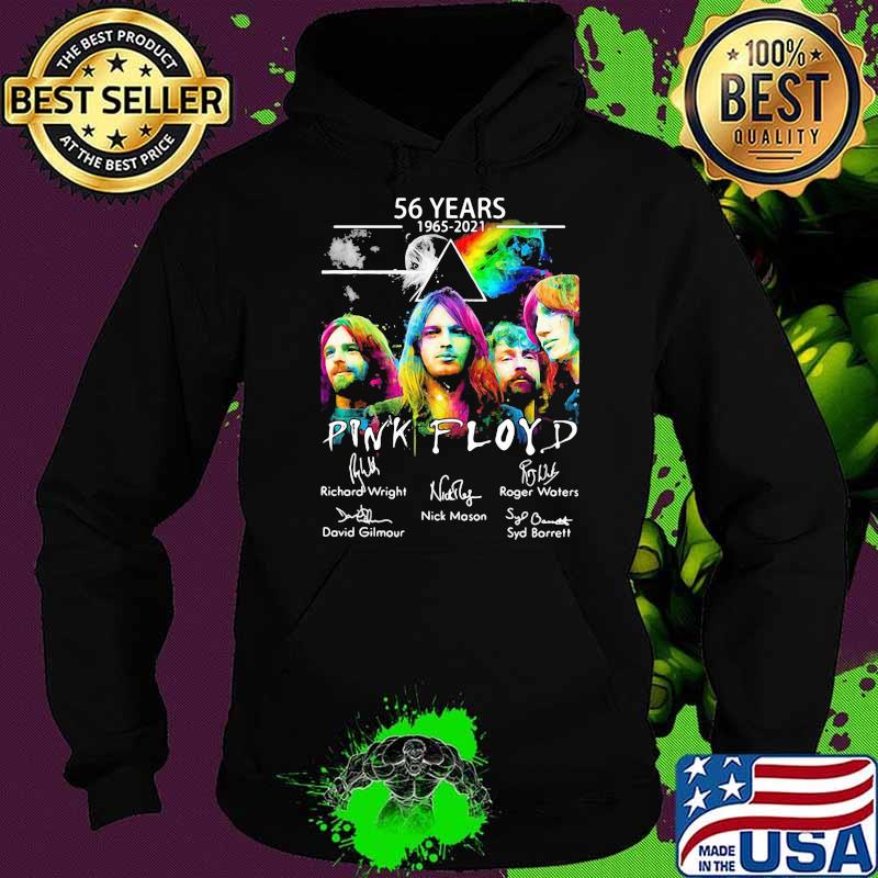 56 years 1965 2021 Pink Floyd signature watercolor Hoodie 56 years 1965 2021 Pink Floyd signature watercolor Hoodie