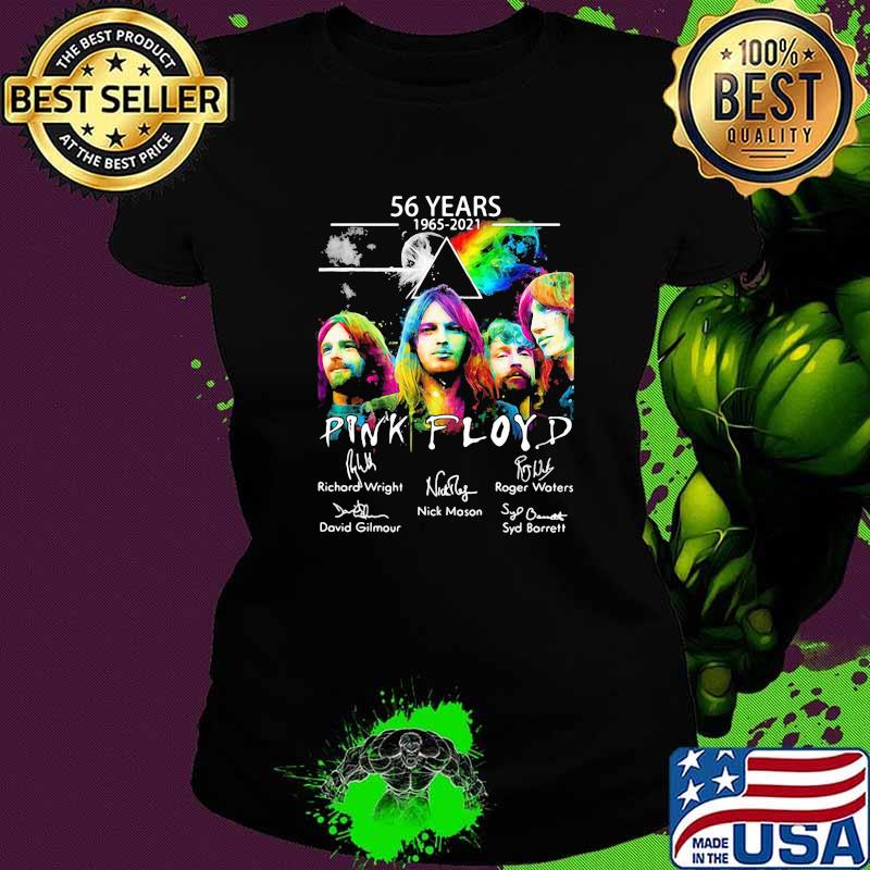 56 years 1965 2021 Pink Floyd signature watercolor Ladies tee 56 years 1965 2021 Pink Floyd signature watercolor Ladies tee