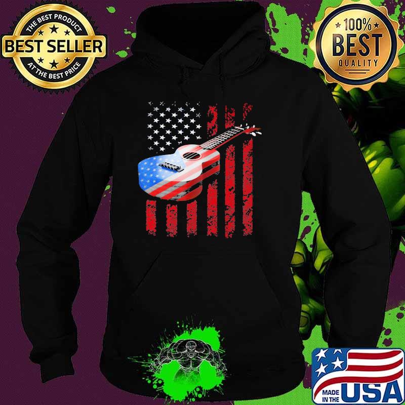 American Acoustic Guitar American Flag Shirt Hoodie American Acoustic Guitar American Flag Shirt Hoodie