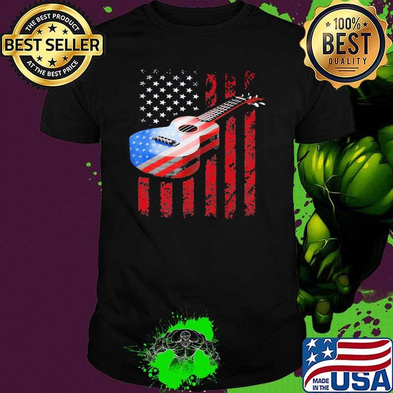 American Acoustic Guitar American Flag Shirt American Acoustic Guitar American Flag Shirt