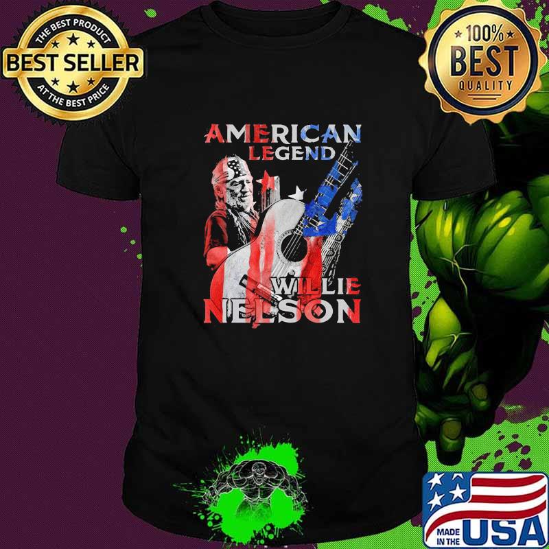 American Legend Willie Nelson Flag Shirt