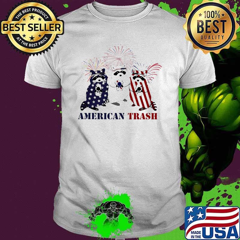 American Trash Racoons American Flag Shirt