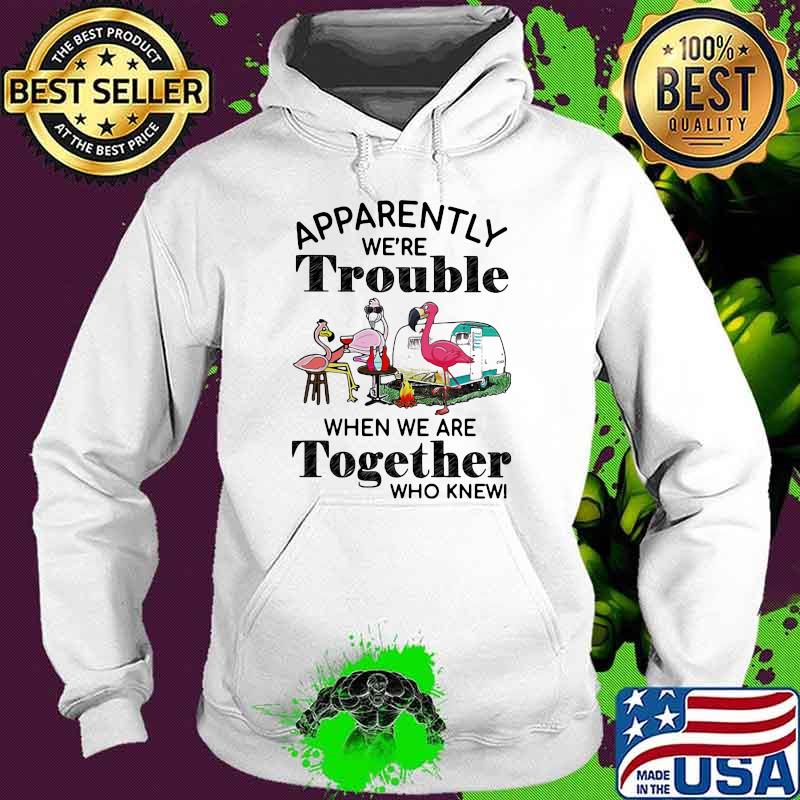 Apparently We're Trouble When We Are Together Who Kew Flamingo Shirt Hoodie Apparently We're Trouble When We Are Together Who Kew Flamingo Shirt Hoodie