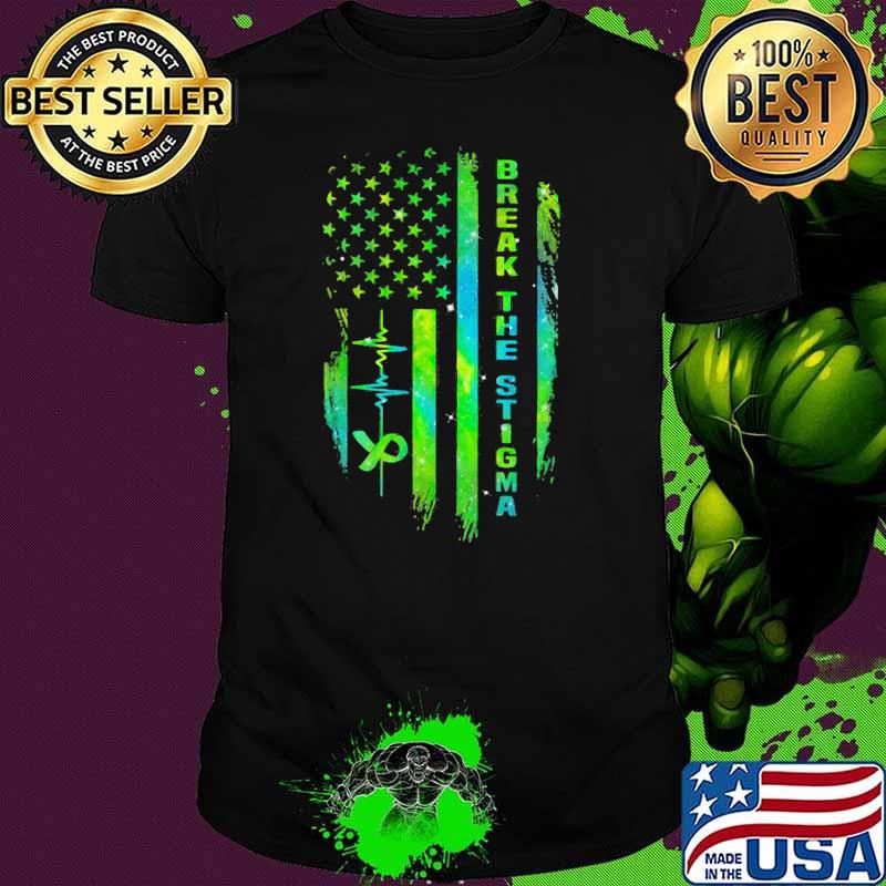Break The Stigma Awareness Flag Shirt