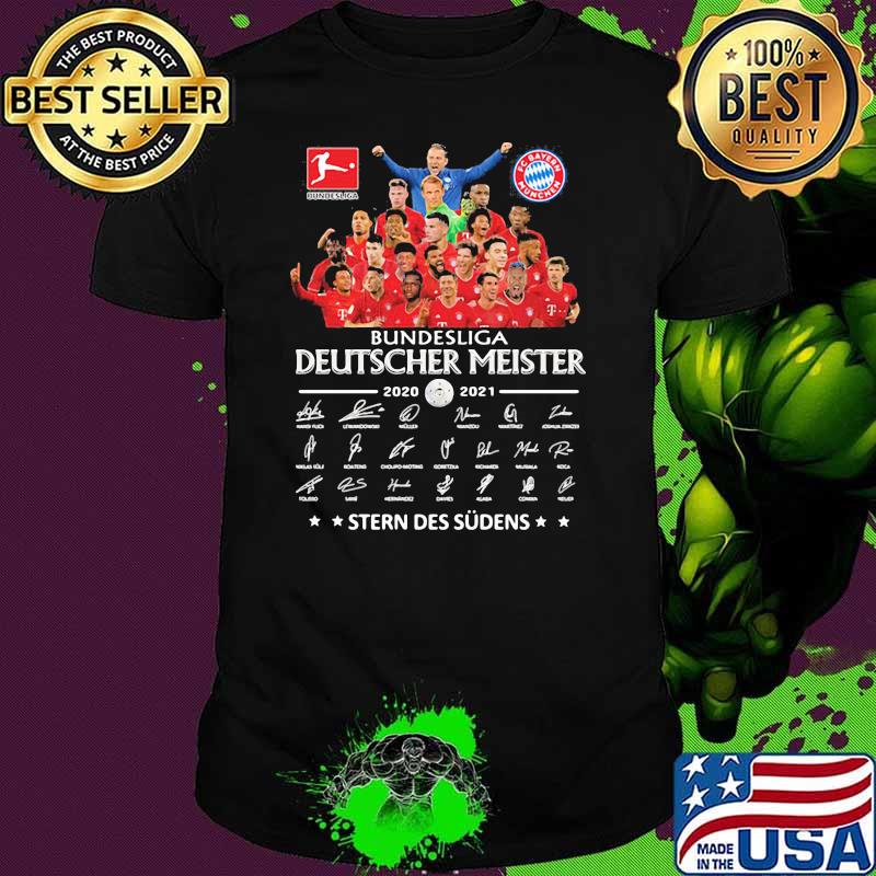 Bundeslica Deutscher Meister 2020 2021 Stern Des Sudens Signature Shirt