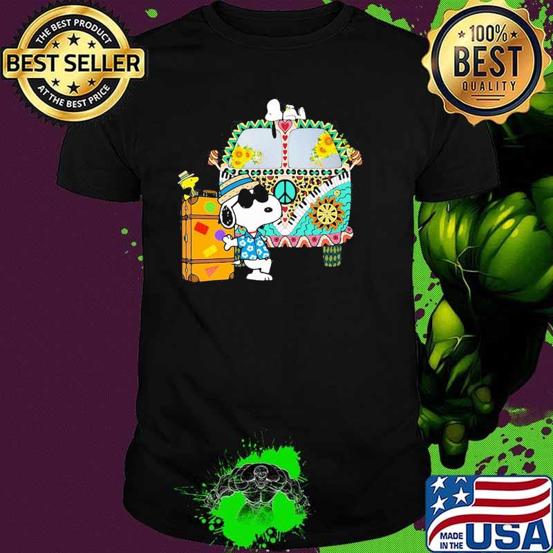 Bus Hippie snoopy vacation summer shirt