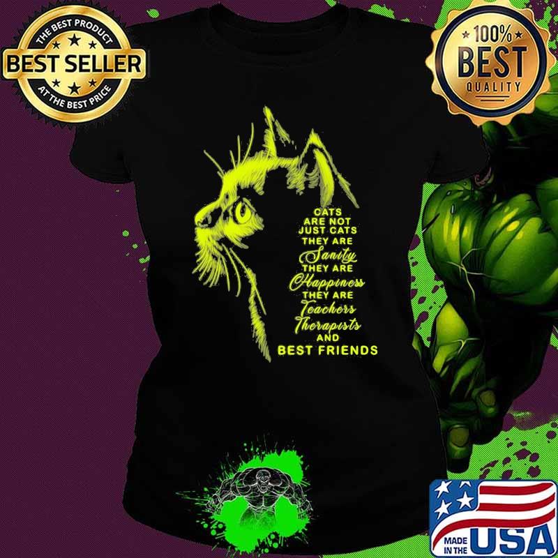 Cats Are Not Just Cats Janity They Are Happiness THey Are Teachers Therapists And Best Friends Shirt Ladies tee Cats Are Not Just Cats Janity They Are Happiness THey Are Teachers Therapists And Best Friends Shirt Ladies tee