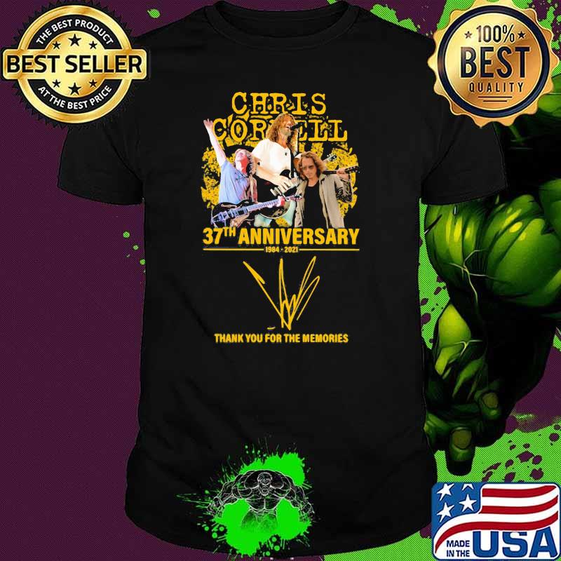 Chris Cornell 37th anniversary 1984 2021 thank you for the memories signature shirt