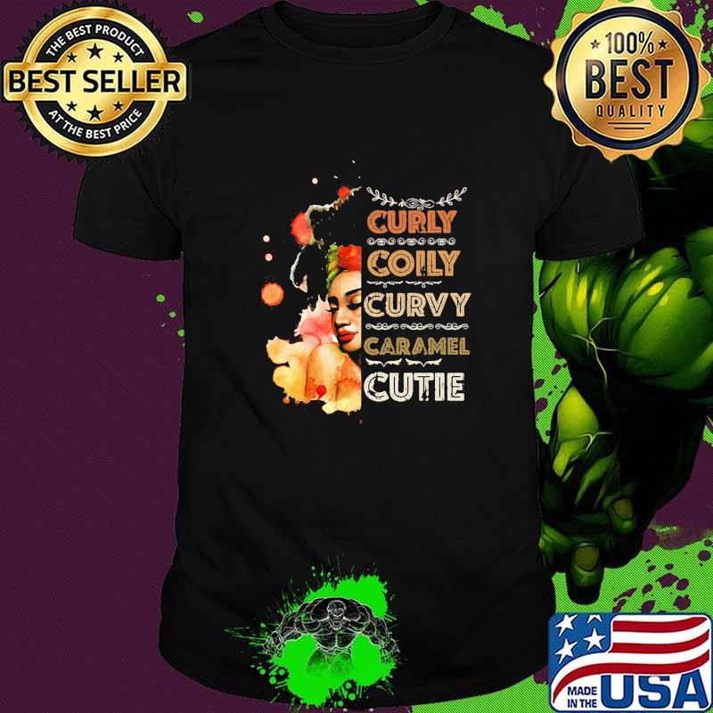 Curly colly curvy caramel cutie shirt