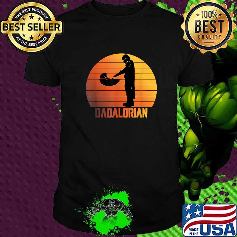 Dadalorian Funny Fathers Day Retro Shirt Dadalorian Funny Fathers Day Retro Shirt