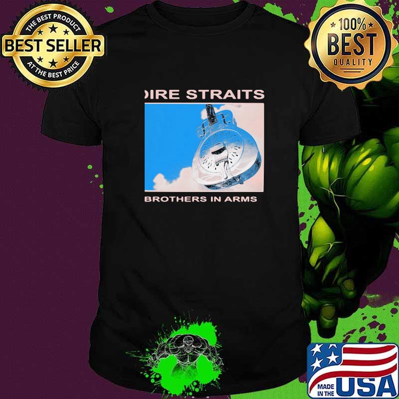 Dire straits brothers in arms play guitar sky shirt