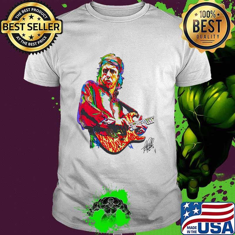 Dire straits play guitar watercolor shirt