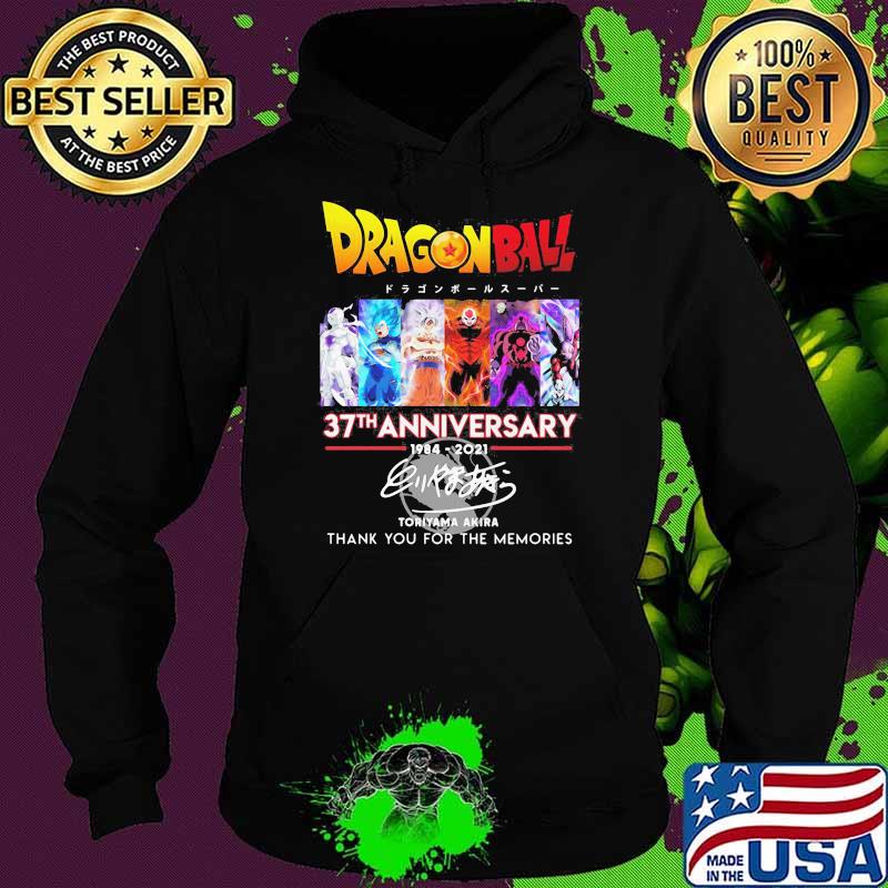 Dragon Ball 37th Anniversary 1984 2021 Toriyama Akira Thank You For The Memories Signature Shirt Hoodie Dragon Ball 37th Anniversary 1984 2021 Toriyama Akira Thank You For The Memories Signature Shirt Hoodie