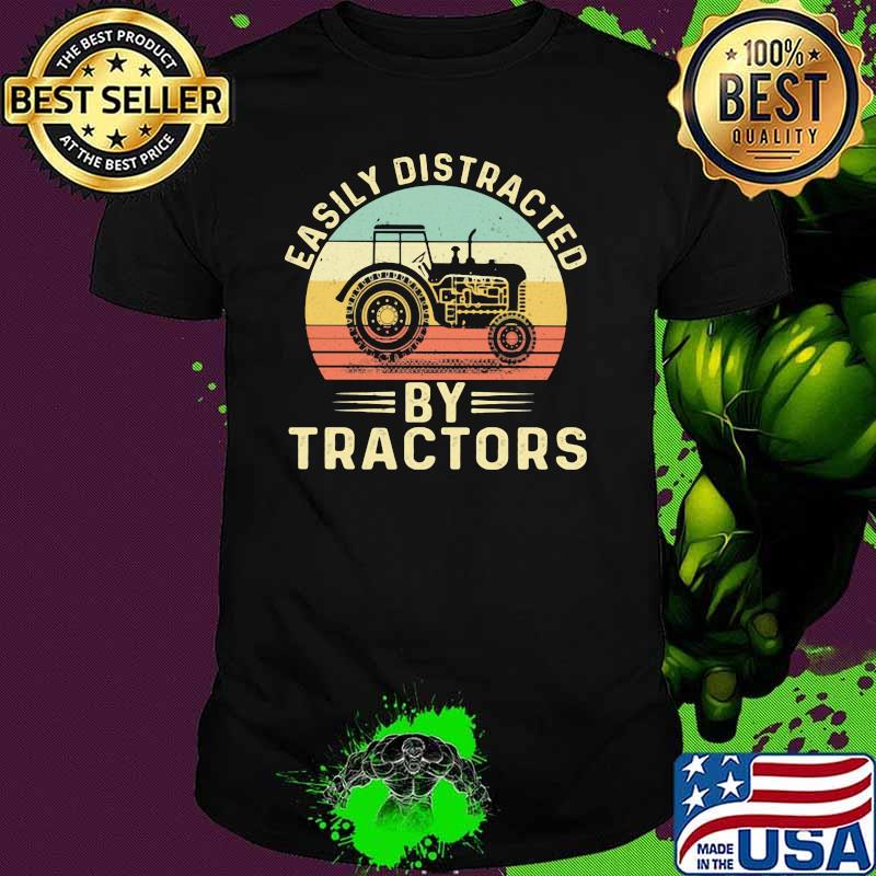 Easily Distracted By Tractors Vintage shirt
