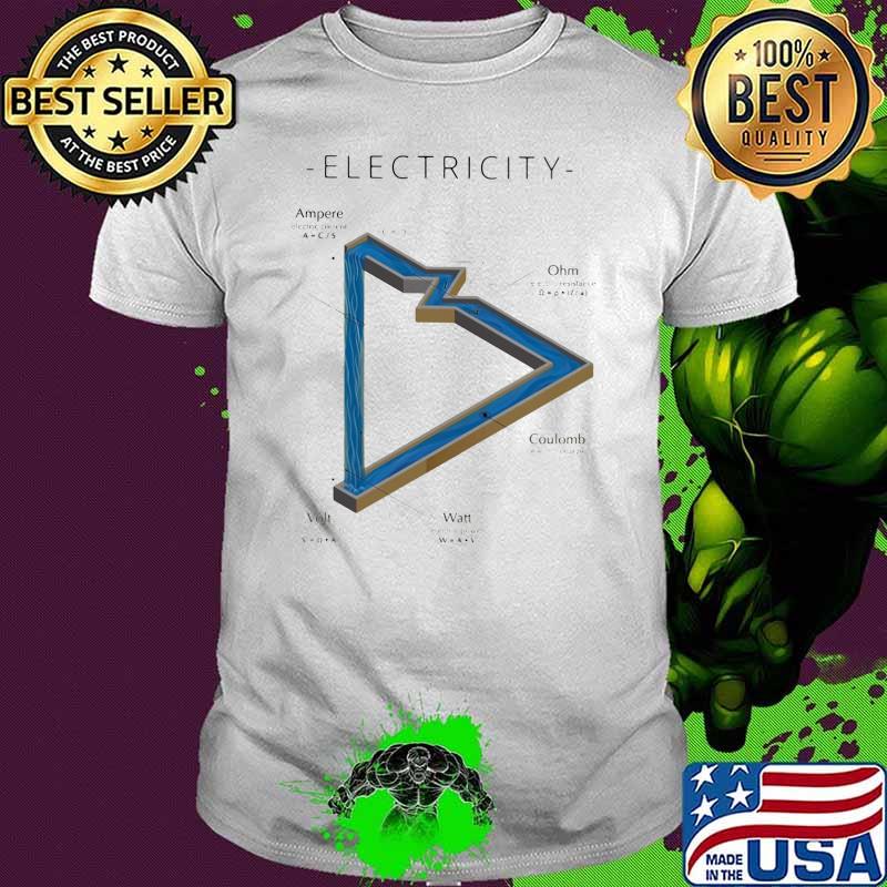 Electricity Visaul Ampere Ohm Coulomb Shirt