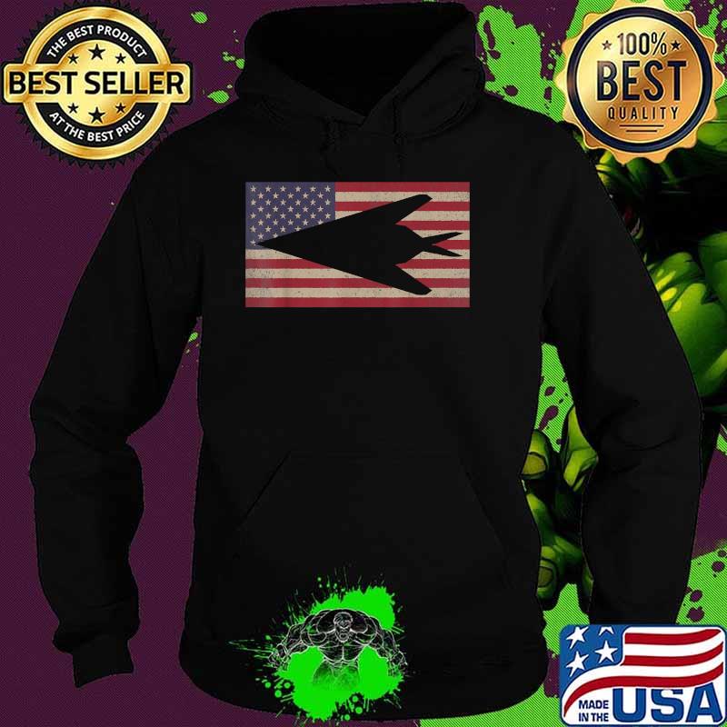F-117 Nighthawk Stealth Fighter Aircraft American Flag Shirt Hoodie F-117 Nighthawk Stealth Fighter Aircraft American Flag Shirt Hoodie