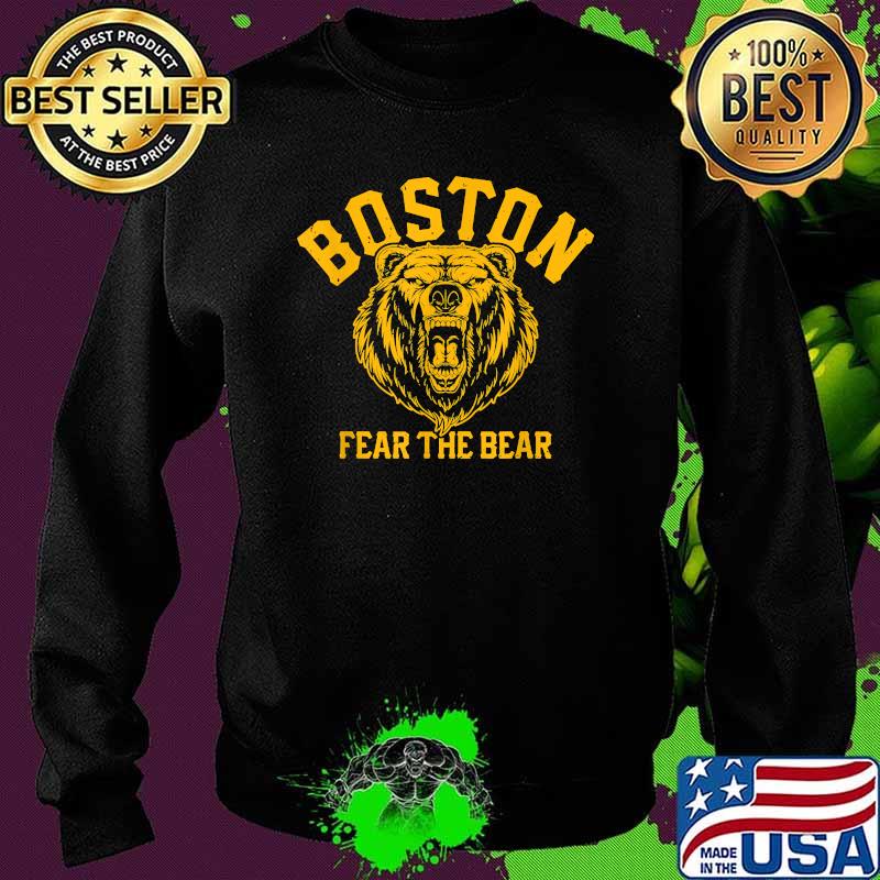 Fear The Bear Hockey Beware of Boston Gameday Bruin Shirt Sweater Fear The Bear Hockey Beware of Boston Gameday Bruin Shirt Sweater