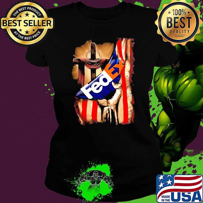 Fedex Vintage American Flag God Shirt Ladies tee Fedex Vintage American Flag God Shirt Ladies tee