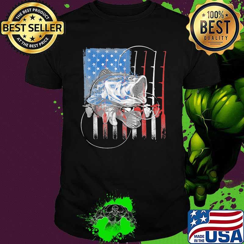 Fishing American Flag 2021 Shirt