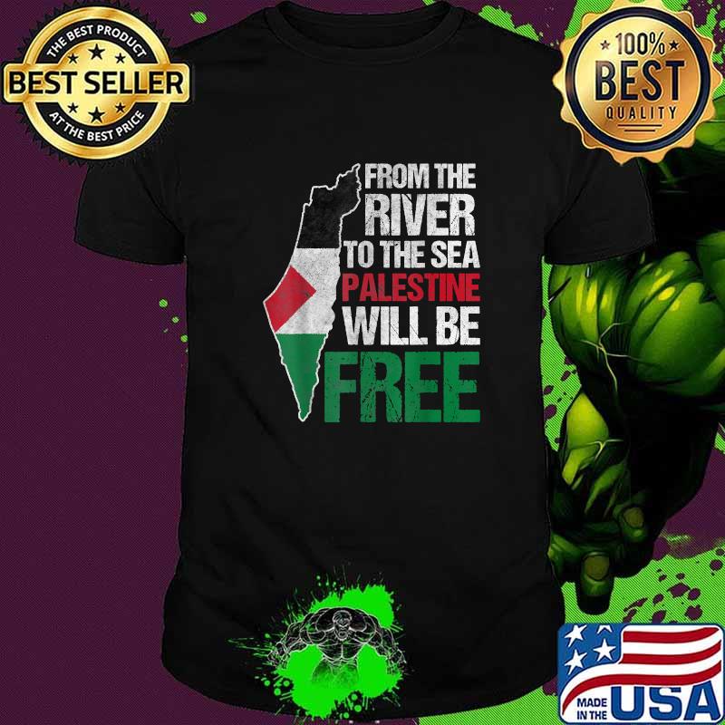 From Ther River To The Sea Free Palestine Gaza Palestinian Flag Stand With Falastin Shirt