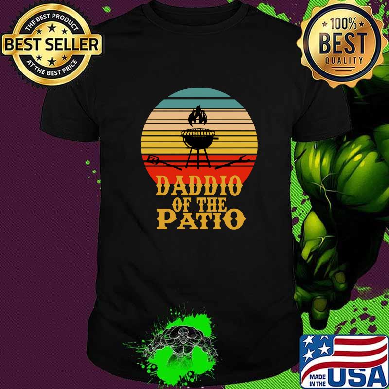 Funny Barbecue Grill Daddio Of The Patio BBQ Grilling vintage T-Shirt