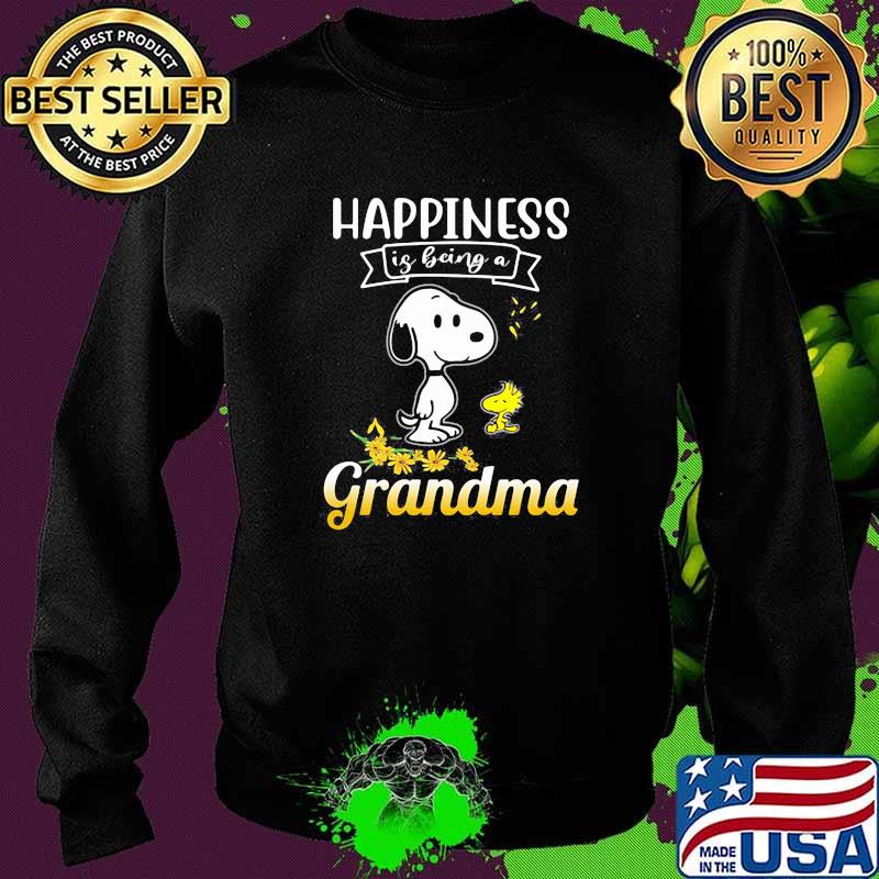 Happiness is being a grandma snoopy flower Sweater Happiness is being a grandma snoopy flower Sweater