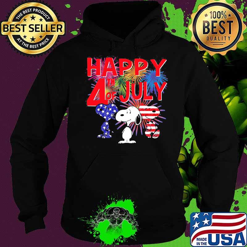 Happy 4th of July independence snoopy fireword Hoodie Happy 4th of July independence snoopy fireword Hoodie