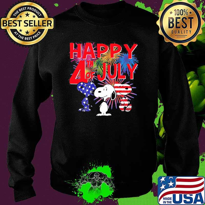 Happy 4th of July independence snoopy fireword Sweater Happy 4th of July independence snoopy fireword Sweater