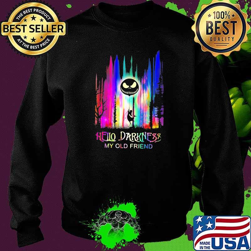 Hello Darkness my old friend jack skellington watercolor Sweater Hello Darkness my old friend jack skellington watercolor Sweater