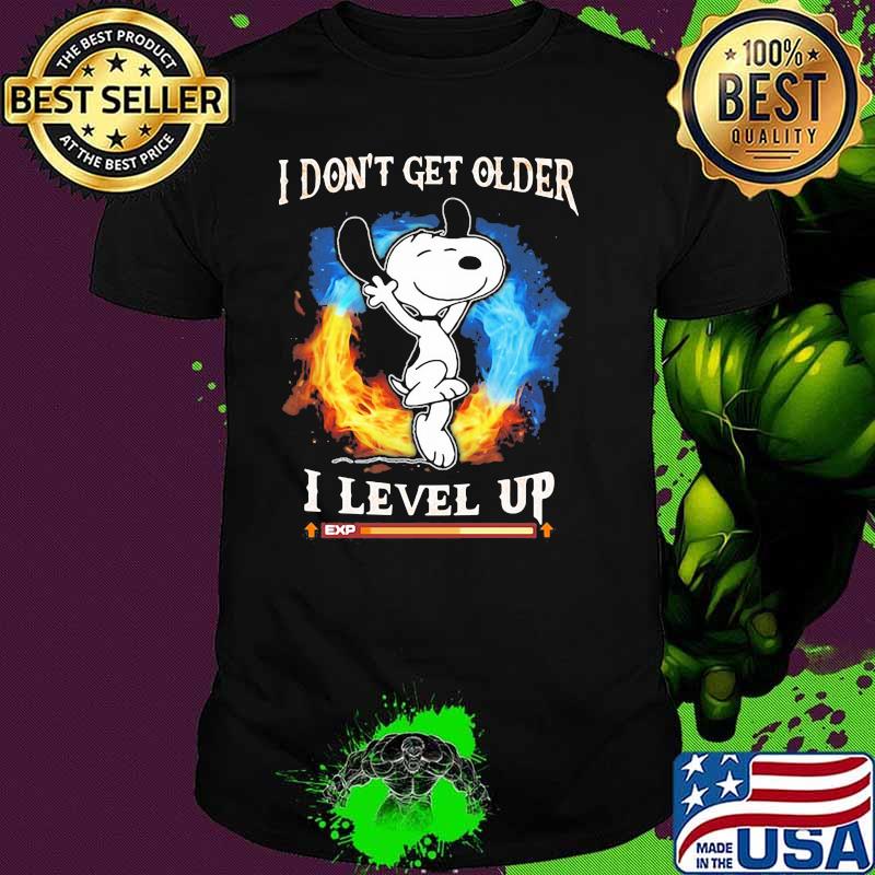 I Don’t Get Older I Level Up Snoopy Shirt
