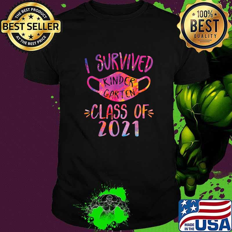 I Survived Kindergarten Class Of 2021 Watercolor Shirt