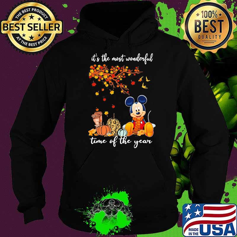 Its the most wonderful time of the year autumn pumpkin leopard mickey Hoodie Its the most wonderful time of the year autumn pumpkin leopard mickey Hoodie