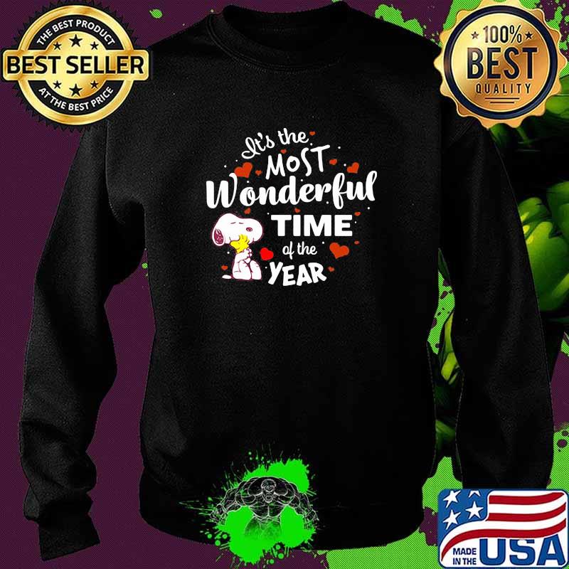 Its the most wonderful time of the year snoopy heart Sweater Its the most wonderful time of the year snoopy heart Sweater