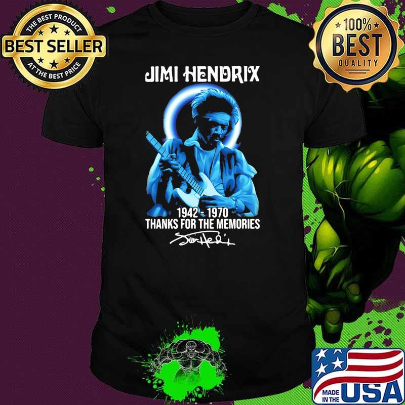 Jimi Hendrix 1942 1970 Thanks For The Memories Signature Shirt