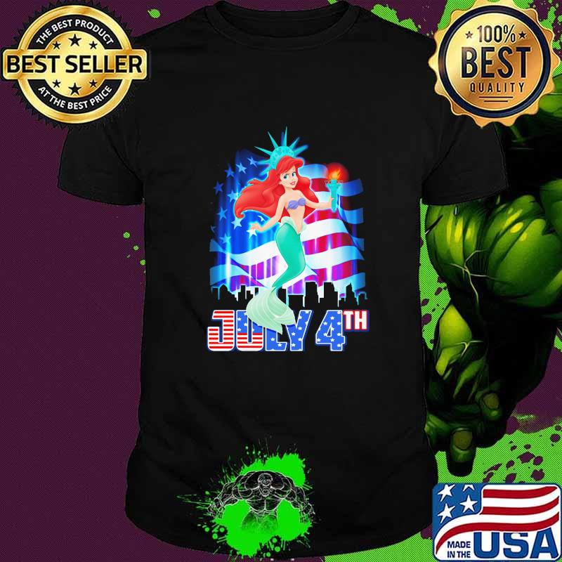 July 4th Independence Mermaird Ariel Shirt