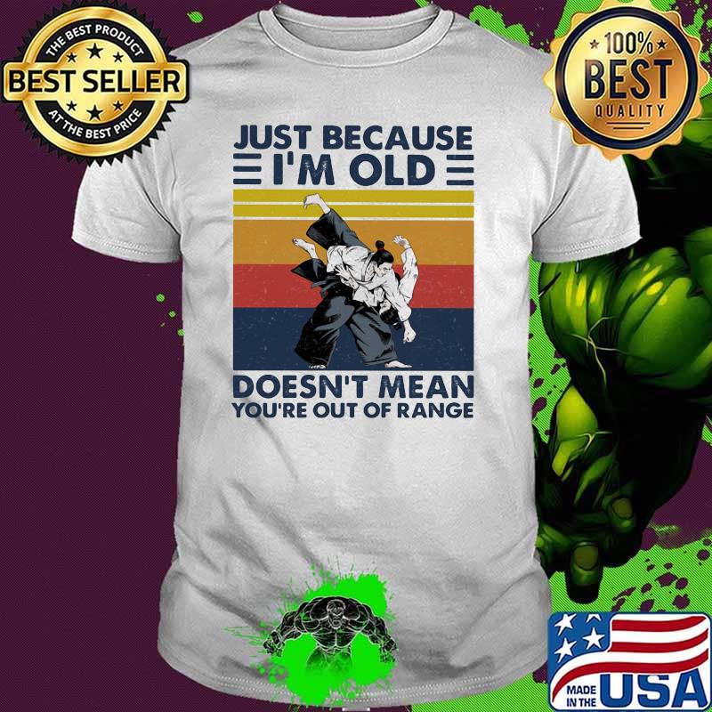 Just Because I'm Old Doesn't Mean You're Out Of Range Akido Vintage shirt