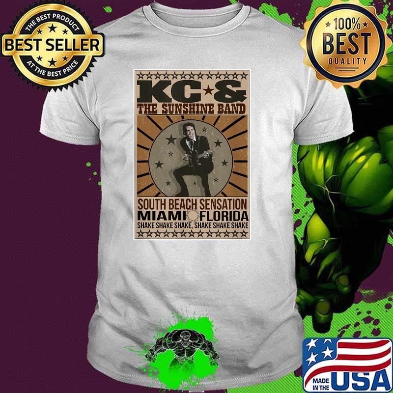 KC The Sunshine Band South Beach Sensation Miami Florida Stars Shirt