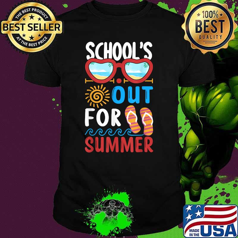 Last Day Of School Schools Out For Summer Flip Flop Shirt