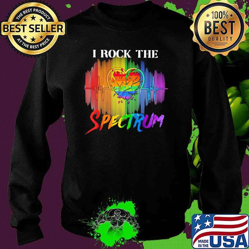LGBT I Rock The Spectrum Broken Heart Shirt Sweater LGBT I Rock The Spectrum Broken Heart Shirt Sweater
