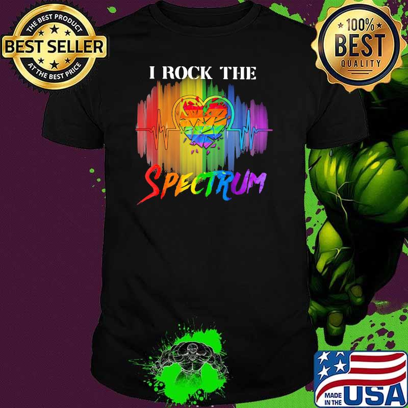 LGBT I Rock The Spectrum Broken Heart Shirt