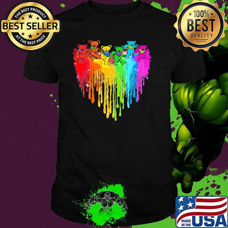 Love Dancing Bear Grateful dead watercolor shirt