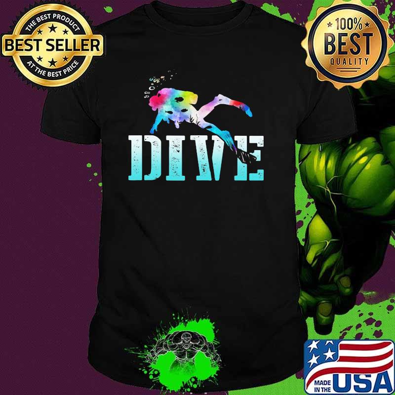 Love Scuba Diving Watercolor Shirt