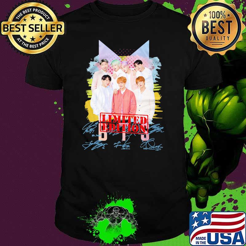 Official Bts Signature Shirt Official Bts Signature Shirt