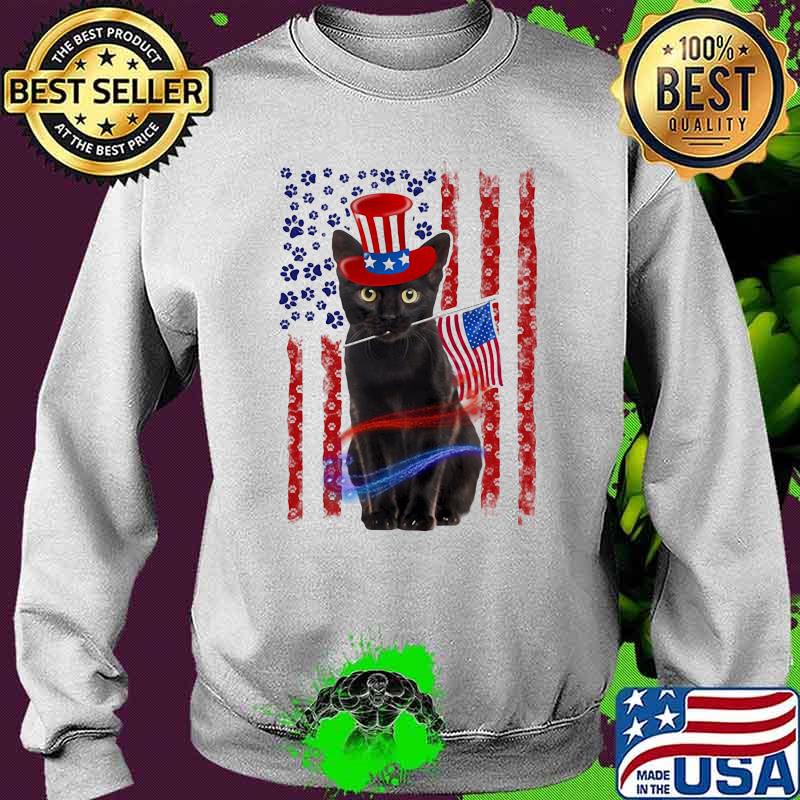 Official Cat American Flag Shirt Sweater Official Cat American Flag Shirt Sweater