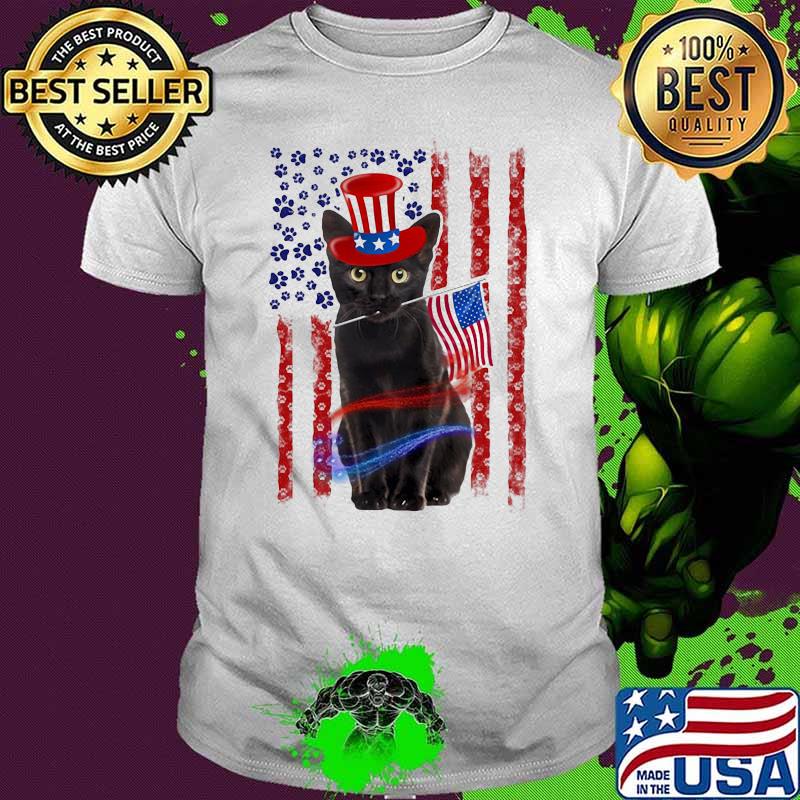 Official Cat American Flag Shirt