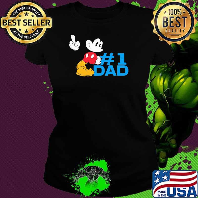Official one dad mickey Ladies tee Official one dad mickey Ladies tee