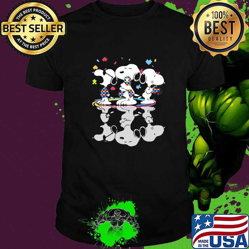 Official Snoopy autism awareness ribbon shirt Official Snoopy autism awareness ribbon shirt