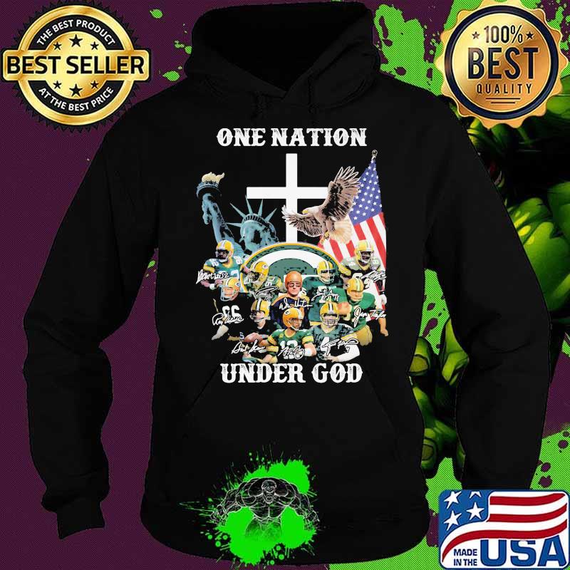 One Nation Under God Green Bay Packers Signature Shirt Hoodie One Nation Under God Green Bay Packers Signature Shirt Hoodie