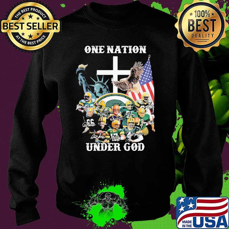 One Nation Under God Green Bay Packers Signature Shirt Sweater One Nation Under God Green Bay Packers Signature Shirt Sweater