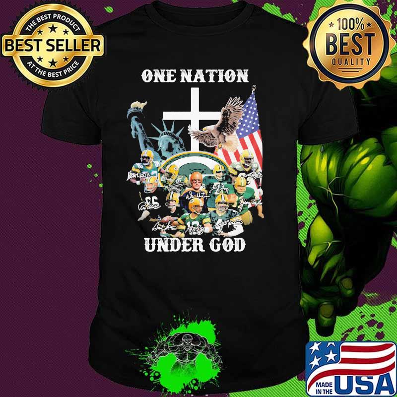 One Nation Under God Green Bay Packers Signature Shirt